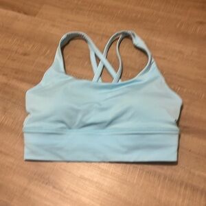 Light blue lululemon sports bra size 4